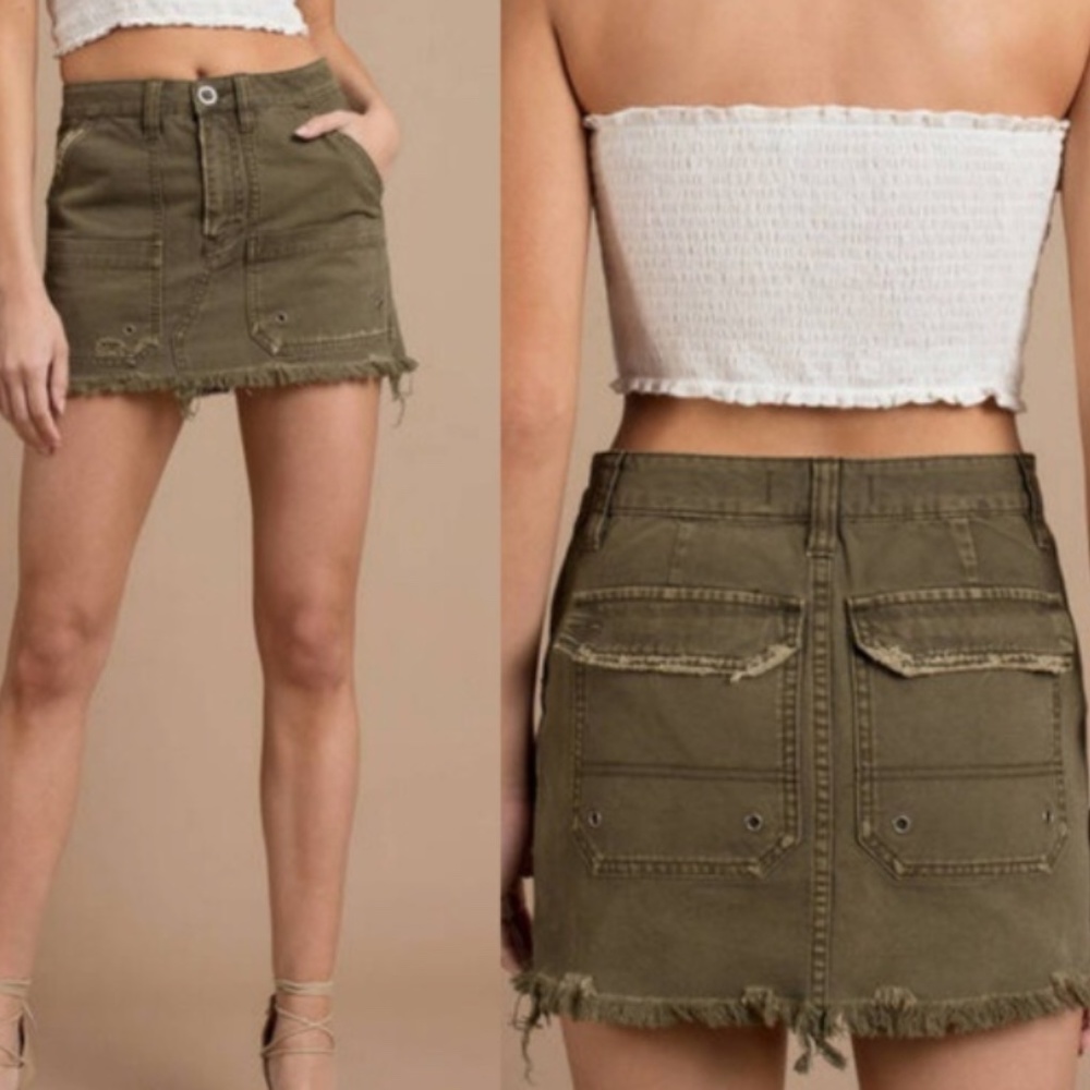 Free People Army Skirt